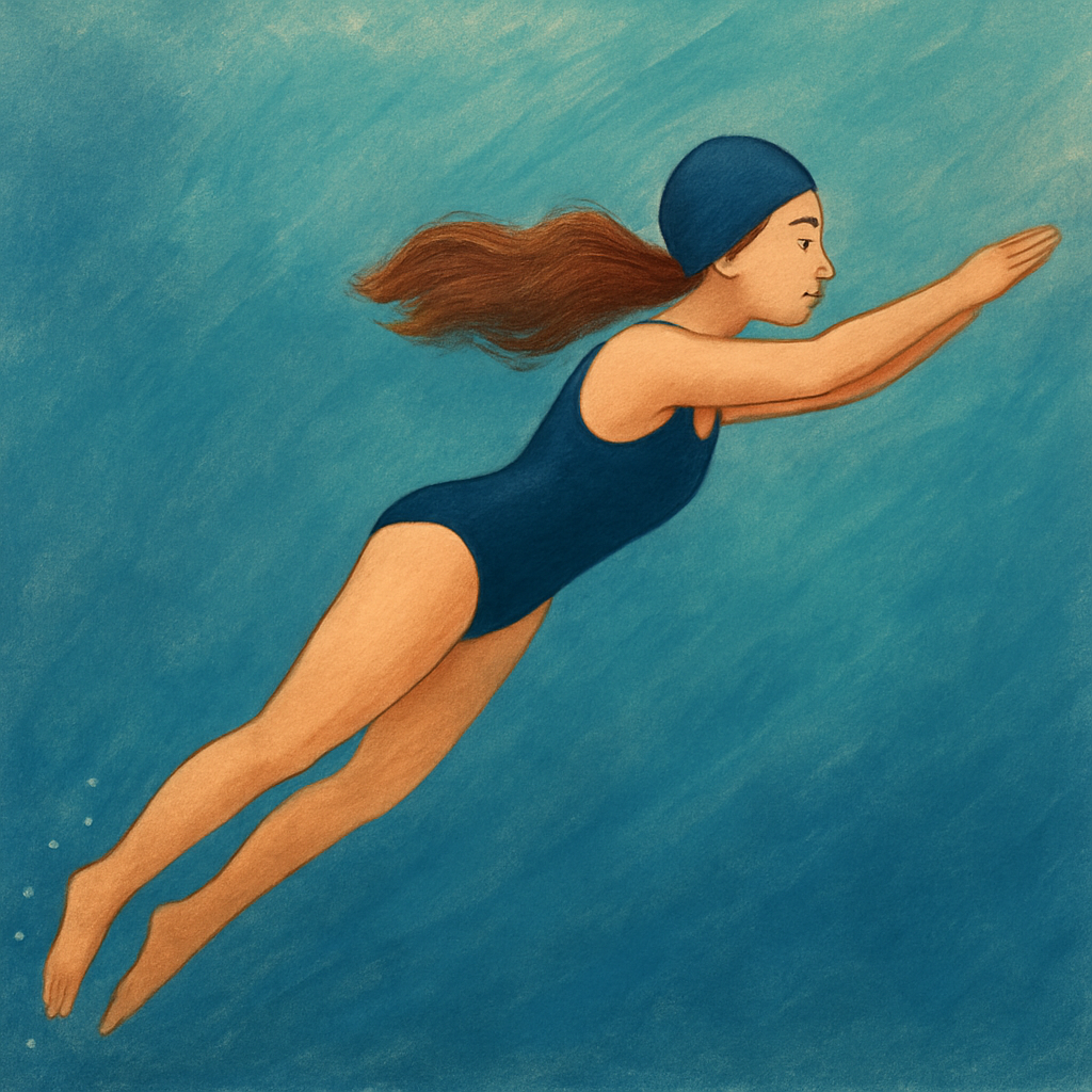 Pose on the Shore, Power in the Pool – Freestyle – Kick Like a Fish